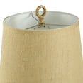 thumbnail image 5 of Nautical Table Lamp – Burlap Shade – Circle Faux Rope Finial – Blue Finish, 5 of 7