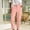 Pink, variant on Clearance! Delayuji Business Casual Pants for Women Women Fashion Solid Color Elastic Long Pants Leisure Trousers Wide Leg Sweatpants Women Xl Pink