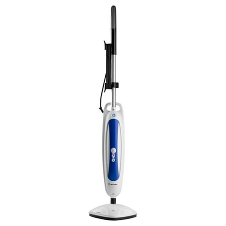 Reliable Steam Floor Mop with Washable Microfiber Pads & Carpet Glide, White,