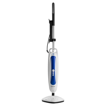 Gemini Floor Steamer - Reliable Steam Floor Mop with Washable Microfiber Pads & Carpet Glide, White, 200CU