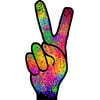 SP12479 Tie Dye Hippie 60S 70S Peace Fingers Hand Gesture Cardboard Cutout Standee Standup