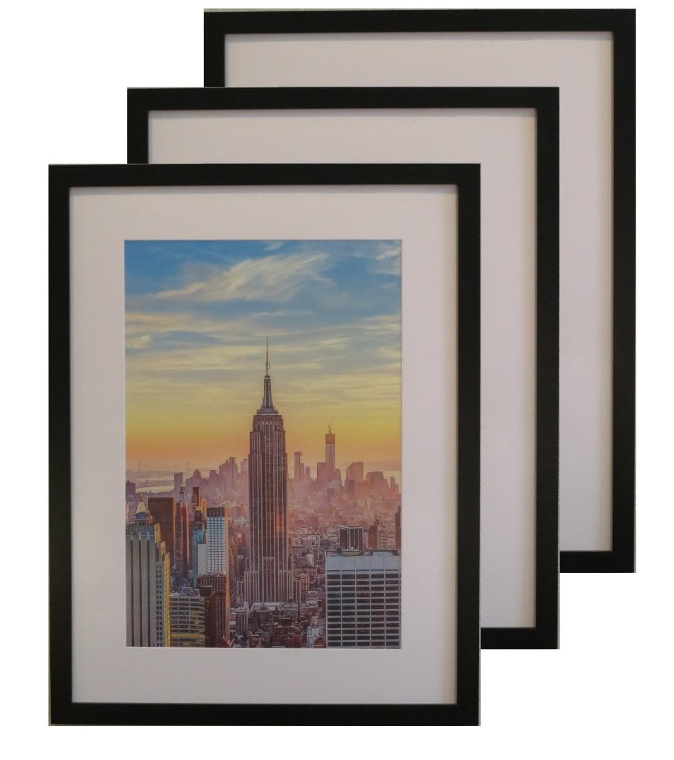 Available in 4 Colors! 18x24 Corporate Wood Picture Frame w/Plexi-Glass