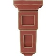 thumbnail image 2 of Ekena Millwork 4"W x 4 3/4"D x 8"H Small Reyes Wood Vintage Decor Corbel, Salvage Red, 2 of 6