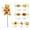 C, variant on Pklyzj Halloween Artificial Maple Leaves Branches Fake Fall Maple Shrubs for Thanksgiving Christmas Festival Garland Decoration