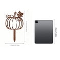 thumbnail image 6 of Halloween Spooky Metal Garden Stakes Set, Cut‑Out Scarecrow & Pumpkin Yard Ground Insert Ornaments, Rustic Silhouette Decor for Lawn Patio Backyard Autumn Holiday Decoration, D, 6 of 7