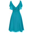 thumbnail image 3 of AMERTEER Robe de Cocktail de Fête Taille Haute pour Demoiselle d'Honneur de Mariage Formelle pour Femmes, 3 of 5