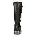 thumbnail image 6 of New Rock 272-S1 Black Leather Gothic Knee High Boots 42, 6 of 8