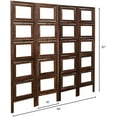 thumbnail image 5 of Proman Products Oscar II 4 Panel Landscape-Style Picture Frame Room Divider Partition, 5 of 5