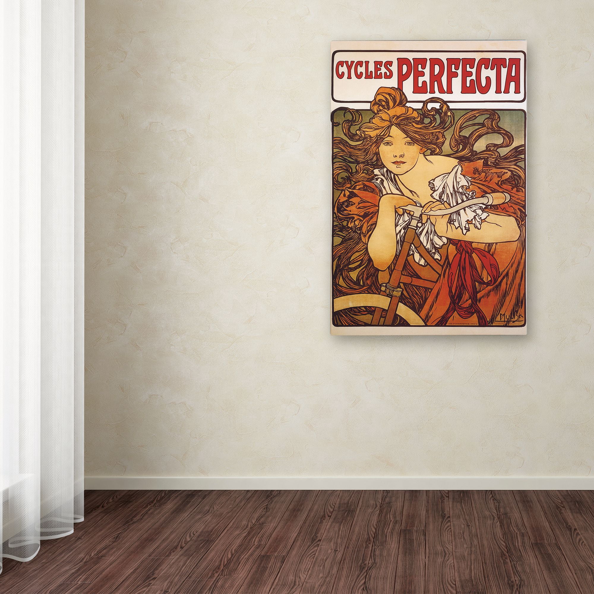 Trademark Fine Art 'Cycles Perfecta' Canvas Art by Alphonse Mucha
