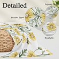 thumbnail image 3 of Yellow Spring Floral Pillow Covers 12"x20", Summer Daisy Botanical Flowers Soft Brushed Microfiber Breathable Throw Pillow Covers, Decorative Pillowcase with Zipper for Couch Sofa Bedroom Living Room, 3 of 9