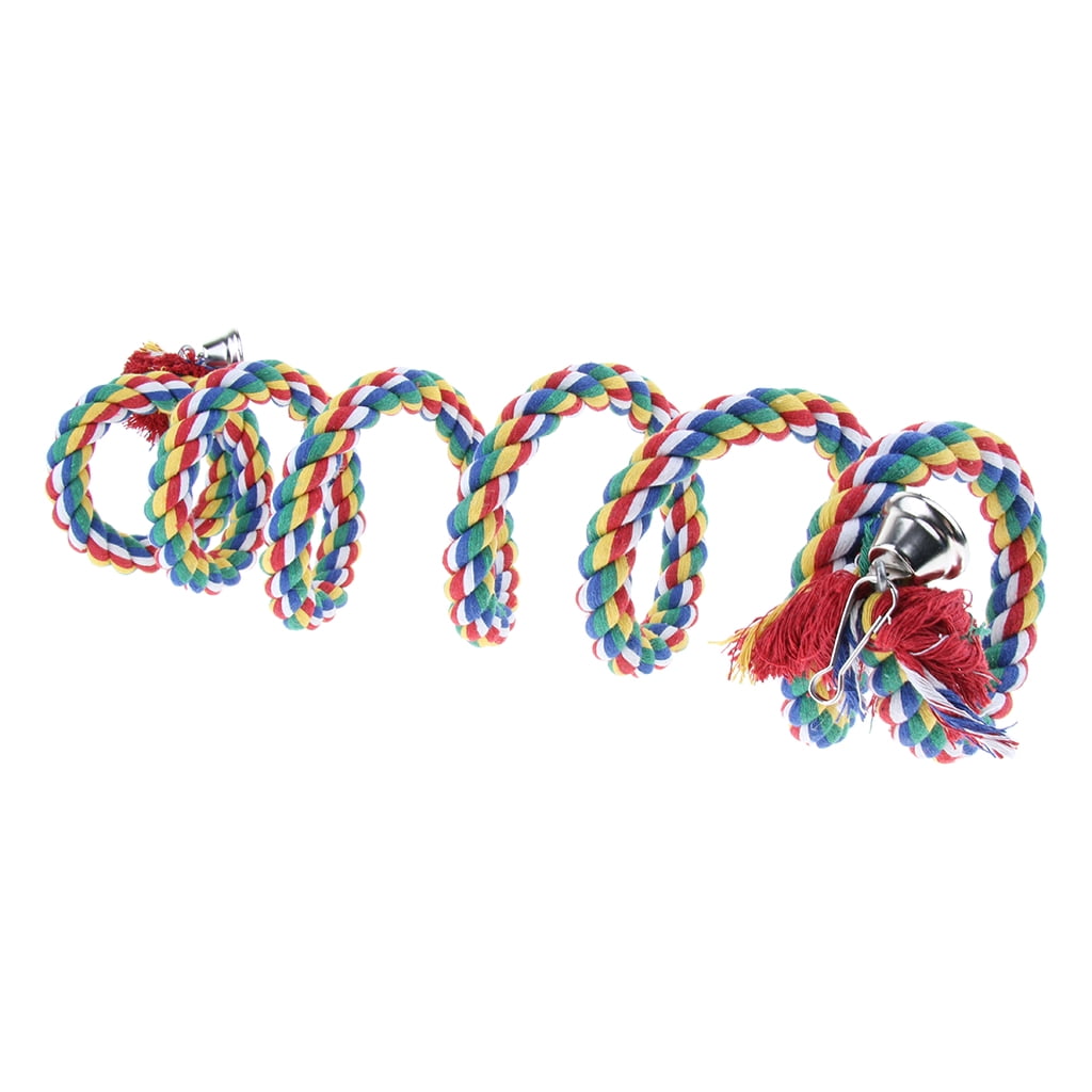 Bird Rope Climbing Ropes Parrot Spiral Standing Perch Chew Toy