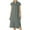 Gray, variant on Uaswgudfs Women's Casual Short Sleeve V-Neck Midi Dress​ - Summer Shift Style with Button Front & Pocket, Draped Office-Ready Fabric Navy XL