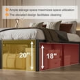 thumbnail image 6 of Bedofmine 20" Full Size Bed Frame Metal Platform Heavy Duty with Large Storage, No Box Spring, Easy Assembly, Rounded Corners, Black, 6 of 9