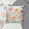thumbnail image 2 of Nawypu  Throw Pillow Covers Wild Flowers - Botanical Spring Floral Butterfly Colorful Decorative Pillow Case for Sofa Couch Bedroom Living Room Car Home Decor Summer Pillowcase, 2 of 5