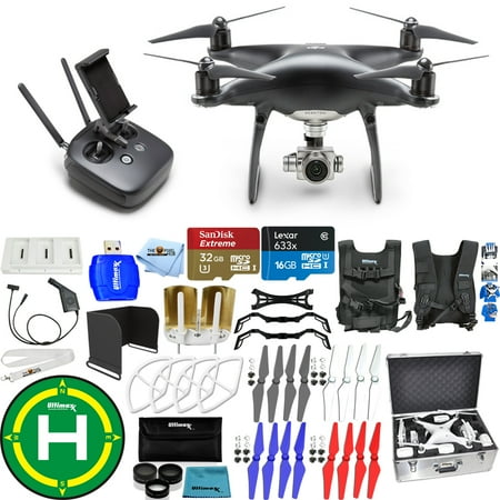 DJI Phantom 4 Pro Black Obsidian Edition Drone! Pro Kit W/ Aluminum Case + More