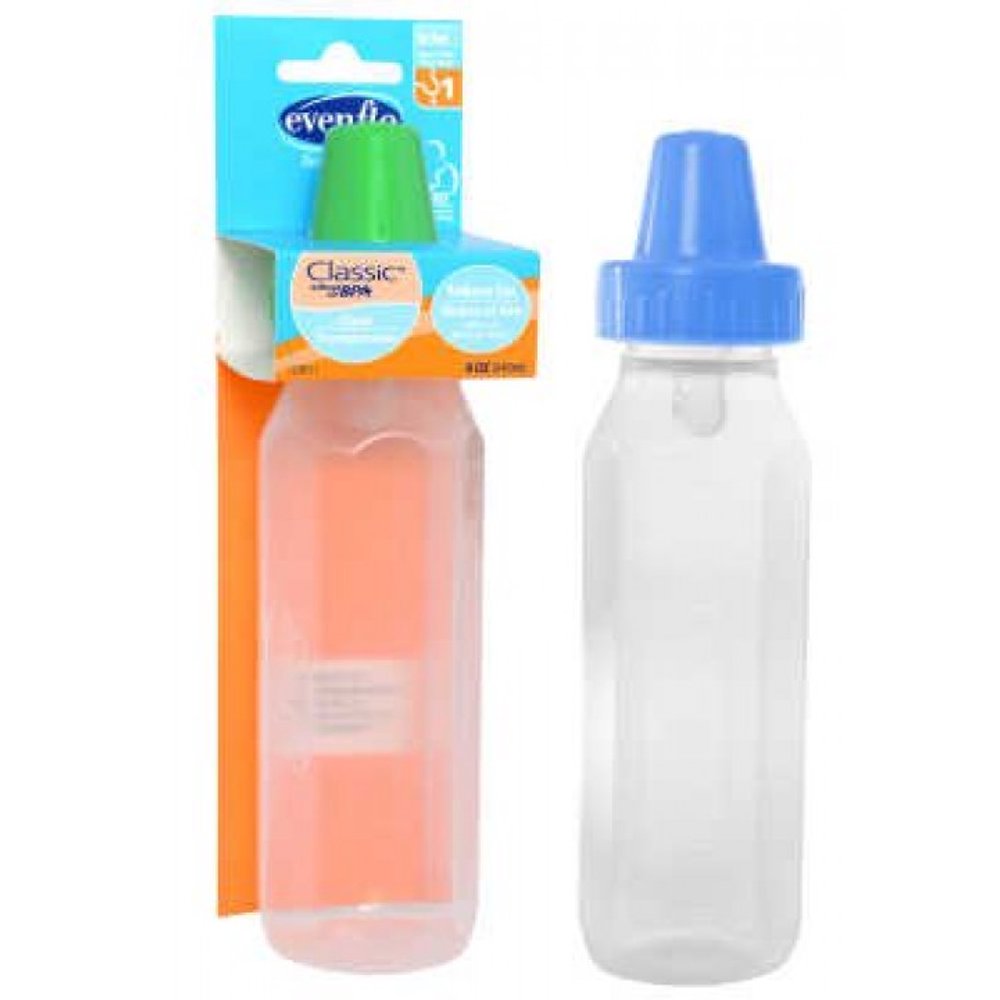 Evenflo Classic Clear Bottle without BPA, 8 Ounce