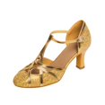 thumbnail image 3 of Zapatos de baile de salón a la moda para mujer, zapatos de baile modernos con punta cerrada y purpurina, zapatos latinos de salón de Salsa y Tango para niñas, 3 of 5