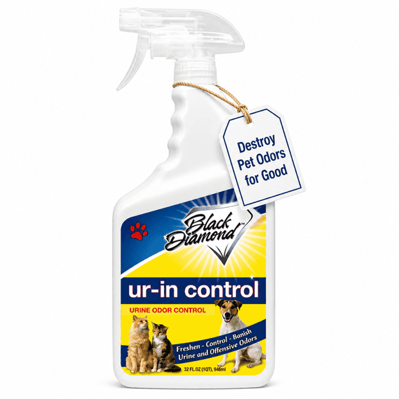 Black Diamond Stoneworks Urine Odor Eliminator – Enzyme Cleaner for Pet Urine, Carpet, Mattress, Furniture & Floors – Removes Dog & Cat Odors at the Source (1-Quart)