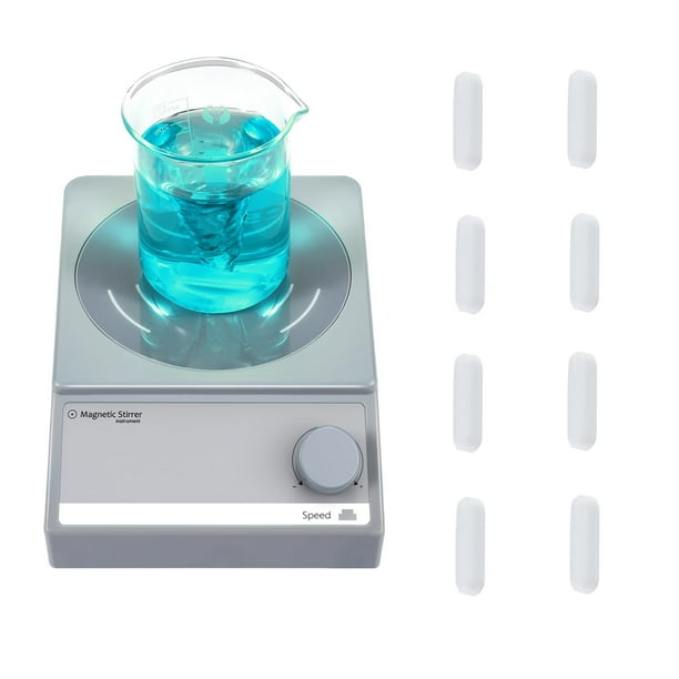 Agitador magnético ANZESER con 8 barras de agitación de 3 L 3000 RPM, color gris