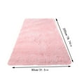 thumbnail image 3 of Pink Rugs for Living Room Fluffy Bedroom Rug Non-Slip Area Rugs Shag Carpet for Nursery Kids PlayRoom Dorm Office Indoor Modern Plush Carpets Rug(78.7"x31.5"), 3 of 6