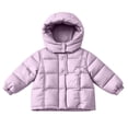 thumbnail image 2 of Xdegoge Toddler Kids Winter Puffer Jacket Hooded Thick Warm Coat Windproof Outerwear with Pockets for Boys Girls Fall Padded Parka Down Snow Wear, 2 of 6
