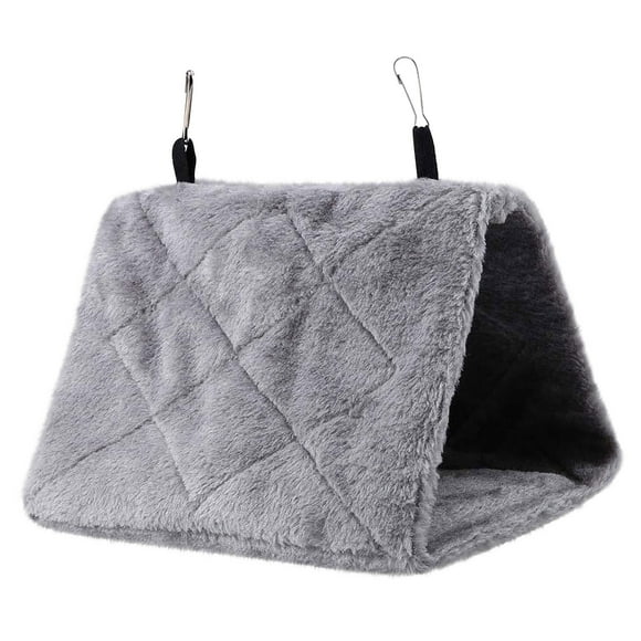 Fiudx Casa para Pájaros Cálida de Invierno, Acogedora Tienda de Campaña de Lana para Loros, Cómoda Cueva Colgante para Pájaros, Refugio Seguro Que Reduce El Estrés, Fácil de Colgar, Disponible En Tam