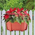 thumbnail image 3 of Hanging Balcony Wall Mounted Flower Pot Semi-Circular Water Storage Potted Plant, 3 of 8