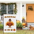 thumbnail image 6 of Hello Thanksgiving Yard Flag Pumpkin Outdoor Garden Decor 28x40 Inches, Double-Colored Cute Pie Happy Thanksgiving Porch Flag Decoration for Garden Farmhouse Porch Backyard, 6 of 6