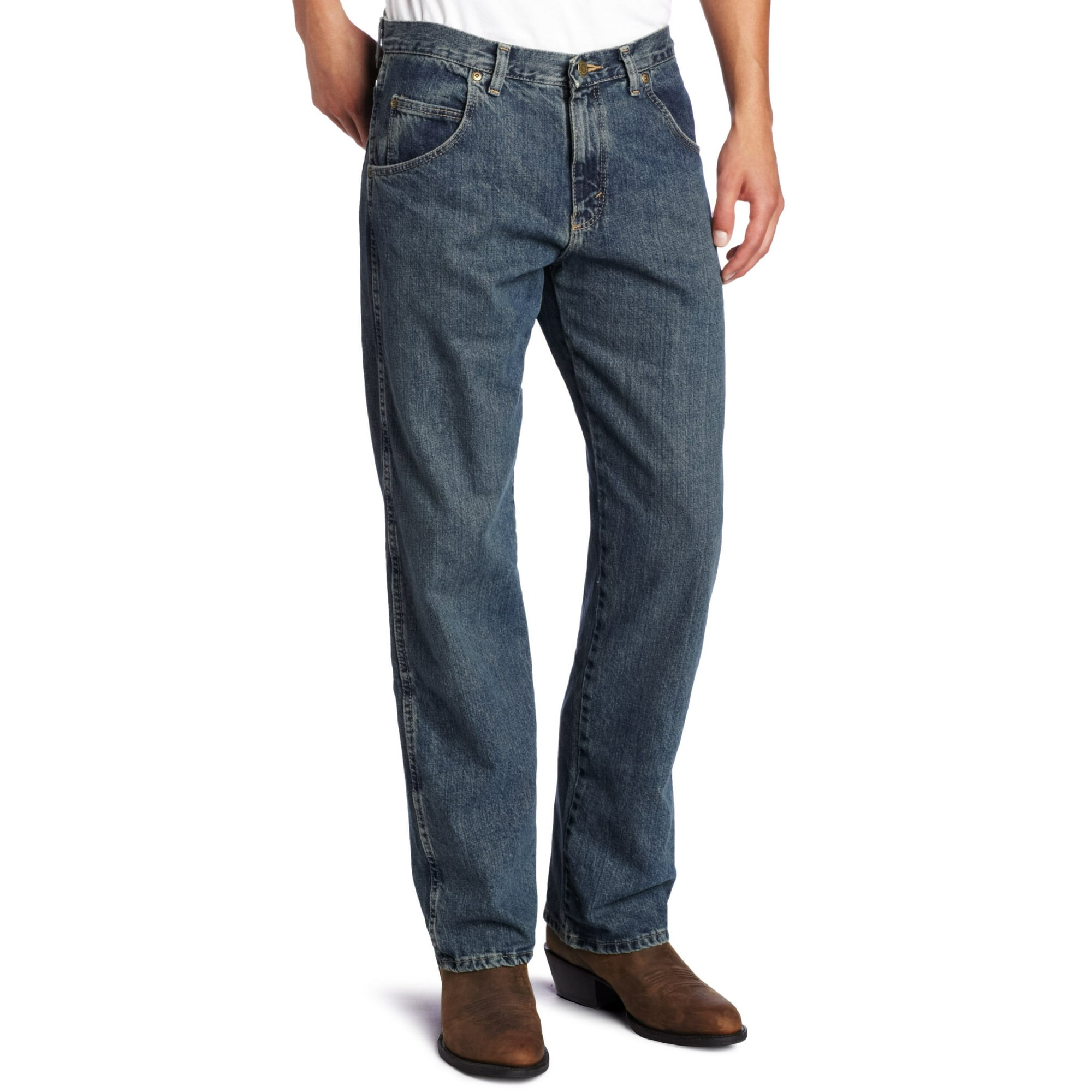 Wrangler Men's Rugged Wear Relaxed Straight Fit Jean,Blue,33x34 | Walmart  Canada