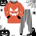 thumbnail image 5 of Xyant Halloween Pajamas for Boys Pumpkin Ghost Pjs Set Toddler Kids 2 Piece Long Sleeve Soft Cotton Sleepwear,Size 5-6 Years, 5 of 9