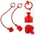 thumbnail image 1 of ORDDIART 2 Sets Red PVC Hydraulic Quick Coupler with Dust Caps for Protecting Products, 1 of 7