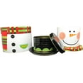 thumbnail image 3 of ALEF Christmas/Holiday Decorative Stacking Tins (Santa & Snowman), 3 of 5