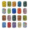 thumbnail image 2 of GKNET 100pcs Rhinestone European Beads Large Hole Polymer Clay Spacer Bead 10~12mm-Crystal AB, 2 of 6