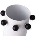 thumbnail image 4 of Elk Home Beaded Scandinavian Vase in Plaster White Finish, 4 of 5