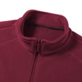 thumbnail image 5 of qafoshin Men's Fleece Jacket Oversized Long Sleeve Stand Collar Coat Casual Solid Color Full Zip Fall Winter Outerwear, 5 of 7