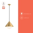 thumbnail image 2 of PD485214MBOP-Alora Lighting-Remy - 1 Light Pendant-12.63 Inches Tall and 13.5 Inches Wide-Matte Black Finish    -Traditional Installation, 2 of 7