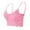 Pink, variant on DVKOVI Plus Size Lace Bralettes for Women Bralette Comfort Wireless Bra No Padded Top Bra for Women Lace Bandeau Bra with Straps White M