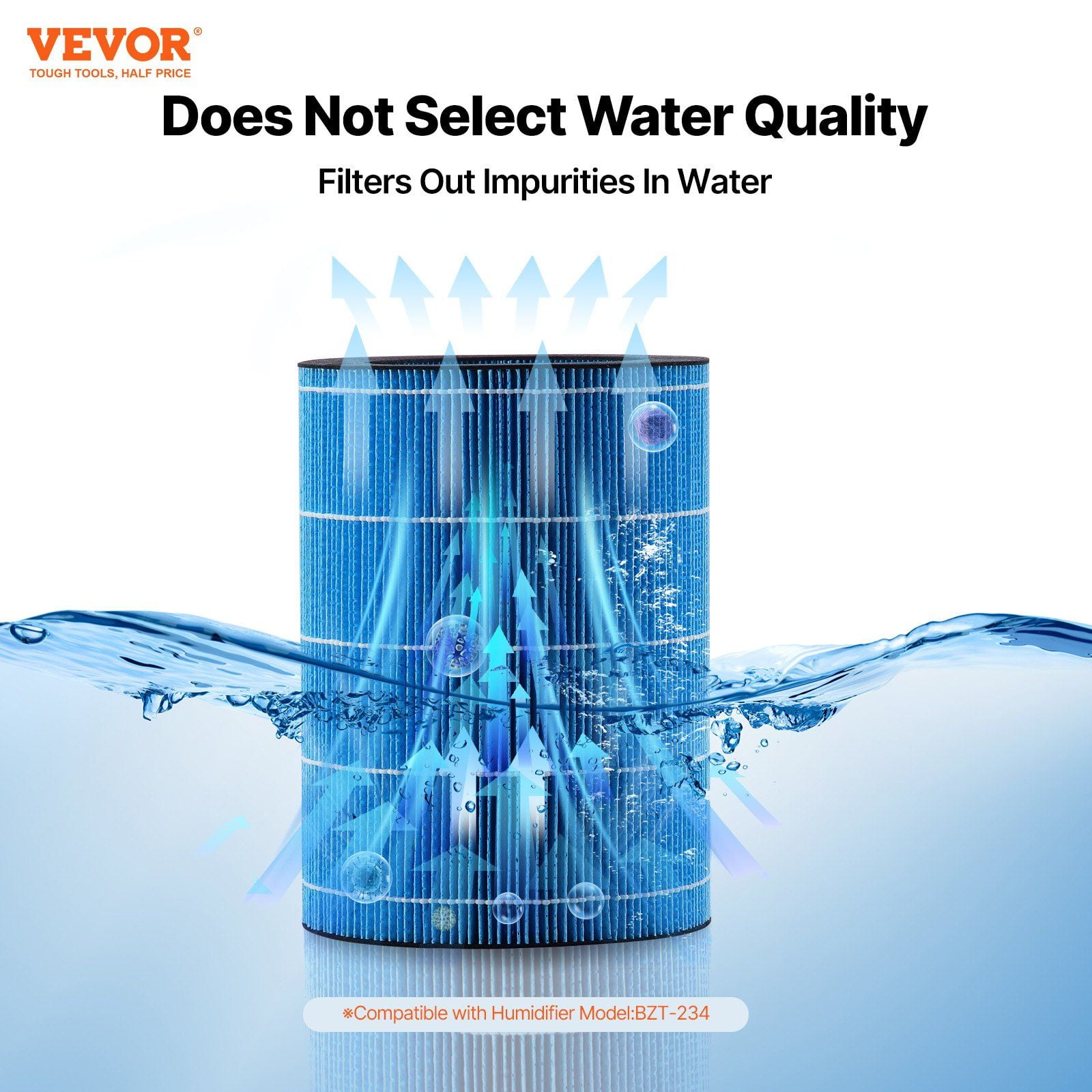 Evaporative Humidifier Replacement Filter 2 Pack Compatible with BZT 234 5L 1.32G Model Easy Install Prolong Life