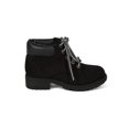thumbnail image 2 of Soda Tanic-2S New Girls Faux Suede Designer Round Toe Two Tone Ankle Bootie, 2 of 5
