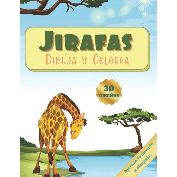 Jirafas - Dibuja Y Colorea: Aprende a Dibujar Lindas Jirafas - Bonito ...