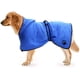 thumbnail image 1 of Toalla de albornoz para perros con capucha con correa ajustable, microfibra de secado rápido, superabsorbente para mascotas, perros y gatos, toalla de albornoz para secar azul S Sincero  Hogar, 1 of 6