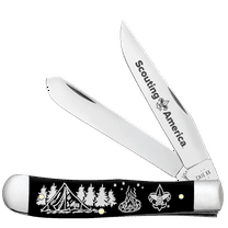 Case XX Knives Trapper Scouting America Black Synthetic Pocket Knife