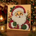 thumbnail image 6 of Christmas Pearl Art Diamond Painting Kit with Inner Frame for Adults & Beginners, 3D Holiday Gem Art Mosaic Craft, DIY Festive Home Wall Decor & Christmas Gift，Classic Santa Claus, 6 of 7