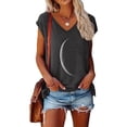 thumbnail image 3 of MORTTIC Women's 2-Pack Graphic Tees, Funny Print Short Sleeve Casual Summer Tops, XL, 3 of 5