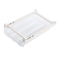 thumbnail image 2 of Plastic Clear Refrigerator Organizer Bins with Handle, Pull-out Fridge Drawer Organizer, Freely Pullable Refrigerator Storage Box - 2 Divided Sections, 2 of 2
