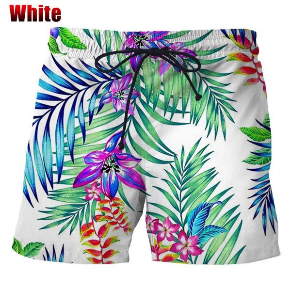 Pantalones cortos de playa Hawaianos para hombre, bañadores de secado rápido con estampado 3d de palmeras, divertidos Fivean unisex