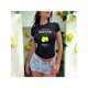 thumbnail image 1 of Playera Blusa De LimonesDolce Far Niente – Disfruta el Placer de No Hacer Nada con Estilo Color Negro Talla Grande Marca Emil SaEs, 1 of 4