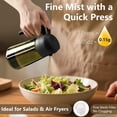 thumbnail image 3 of Olive Oil Dispenser and Oil Sprayer – 16oz/470ml Glass Light-Proof Oil Pourer for Kitchen, Air Fryer, Cooking, Salad, and BBQ, 3 of 4
