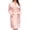 Light Pink, variant on NY Threads Womens Robe Soft Knit Waffle Bathrobe Lightweight Knee-Length Loungewear, Medium, Black