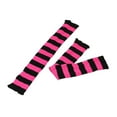 thumbnail image 4 of MESSUEN Leg Warmers Striped Leg Warmers Knitted Leg Warmers for Women Womans Socks for Men Womens Socks Cotton Leg Warmers Hot Pink One Size, 4 of 4